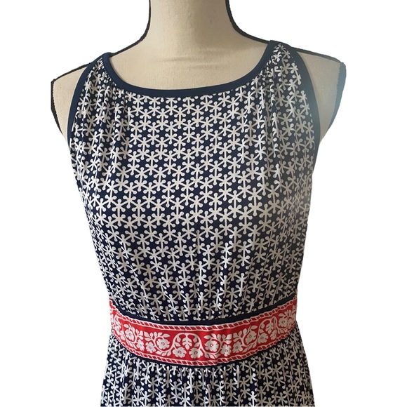 Max Studio Womens Maxi Dress (L) Black/White Red - Picture 5 of 7